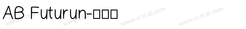 AB Futurun字体转换